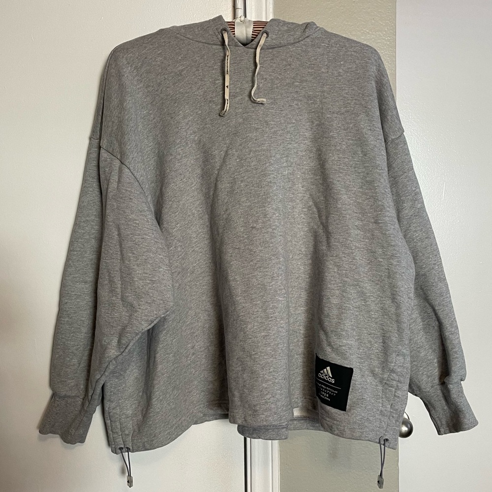 Adidas Pullover Hoodie With Side adjustable draw strings